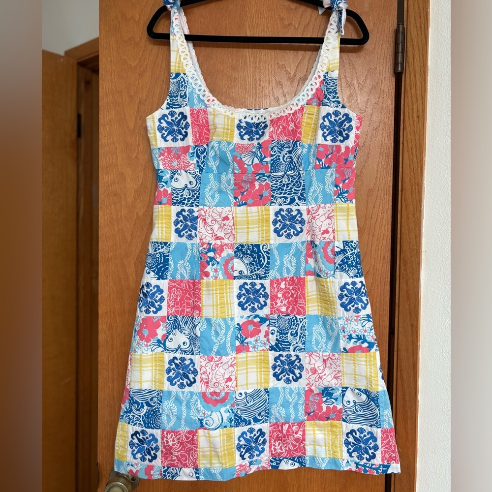 VGUC Lilly Pulitzer Blayne sewn patch dress in Casa Marina patch 10